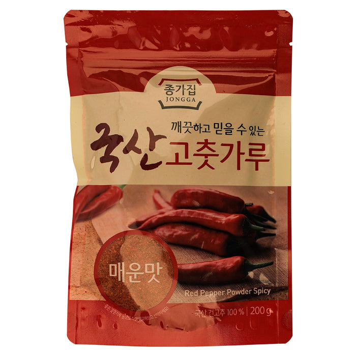 종가집 한국산 고추가루 매운맛 200G