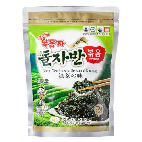 고소한 옥동자 돌자반 녹차70G Oakdongja Sweet Seaweed Snack With Green Tea