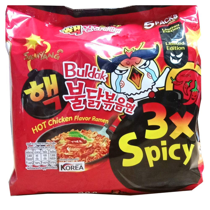 삼양 핵불닭볶음면 3X 140g*5 3X Hot Chicken Ramen