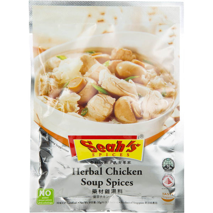 SEAHS HERBAL CHICKEN SOUP SPICES 32G