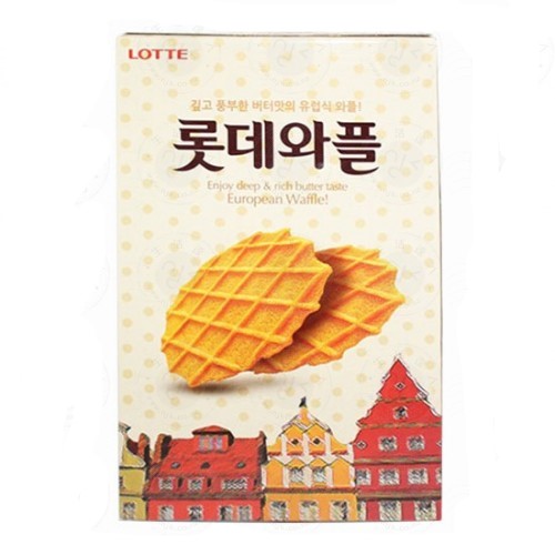 LOTTE EUROPEAN WAFFLE BUTTER BISCUIT 160G