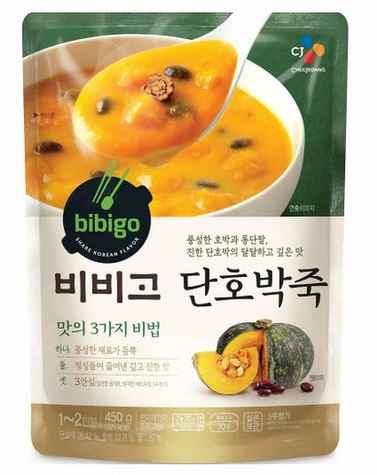 CJ 비비고 단호박죽 450G CJ SWEET PUMPKIN PORRIDGE