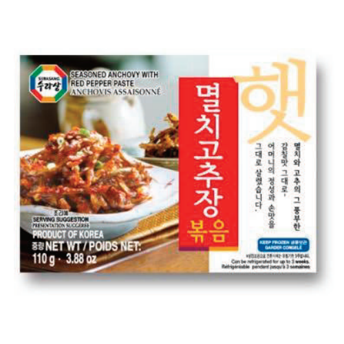 SURASANG SEASONED ANCHOVY WITH RED PEPPER PASTE 110G