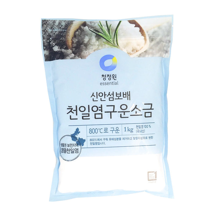 청정원 천일염가는소금 (꽃소금) 1KG CWJ FINE SALT