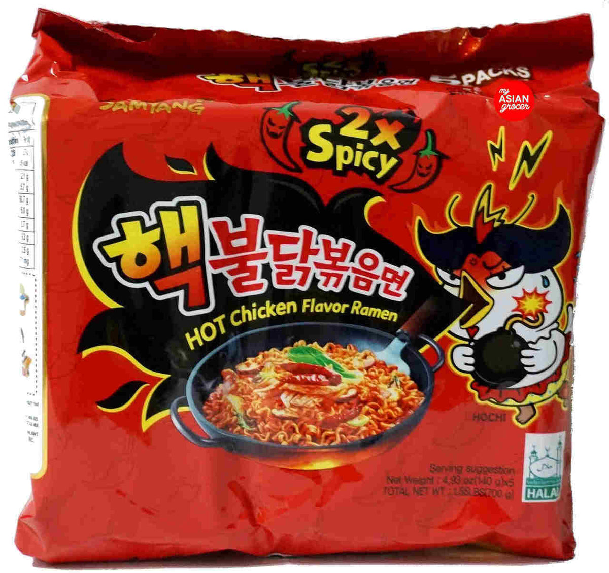 SAMYANG SPICY CHICKEN RAMEN 140G*5 — Happy Mart